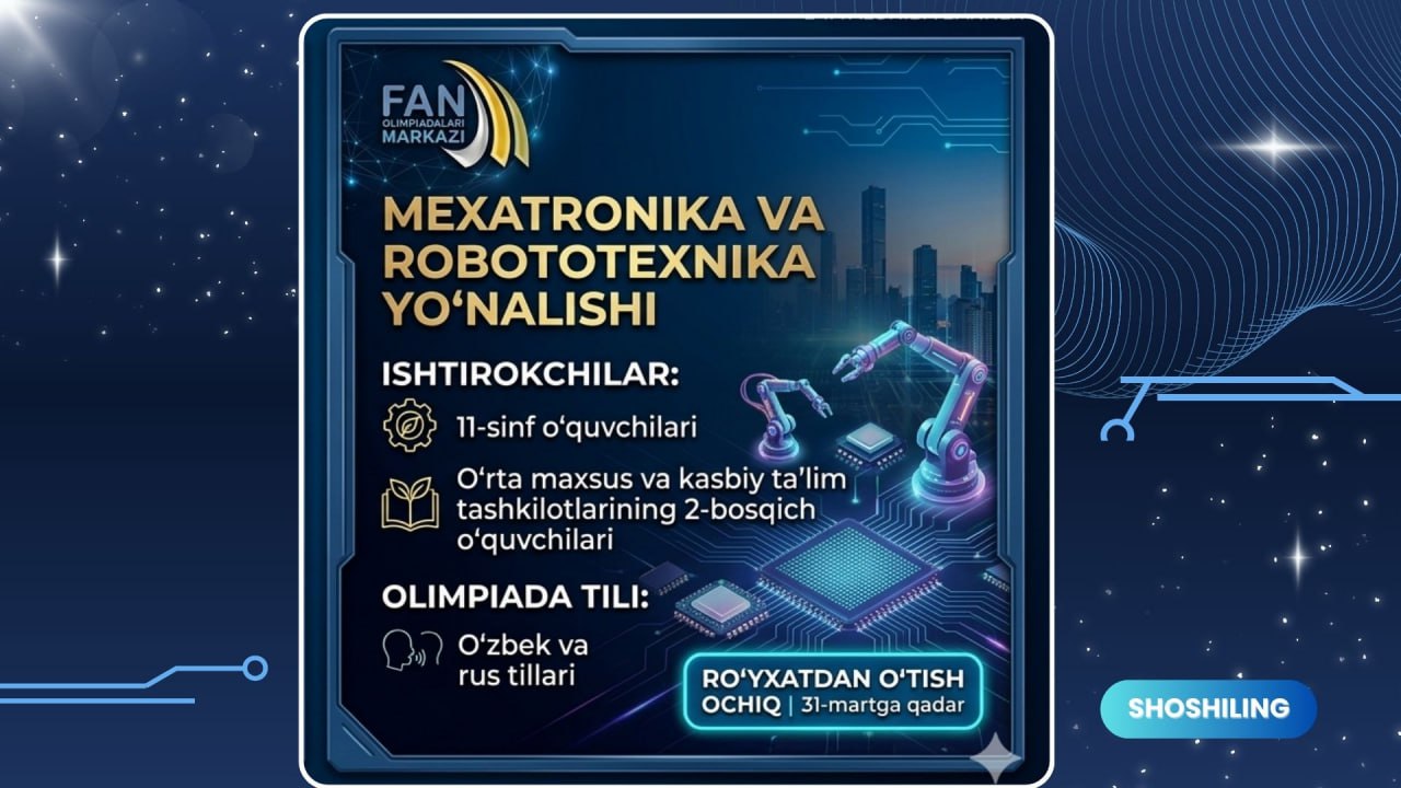 Muhandislik-ixtirochilik — Mexatronika va robototexnika